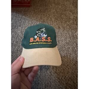 BASS Hat Ball Cap ADJUSTABLE Strap Back Bass Anglers Sportsman Society